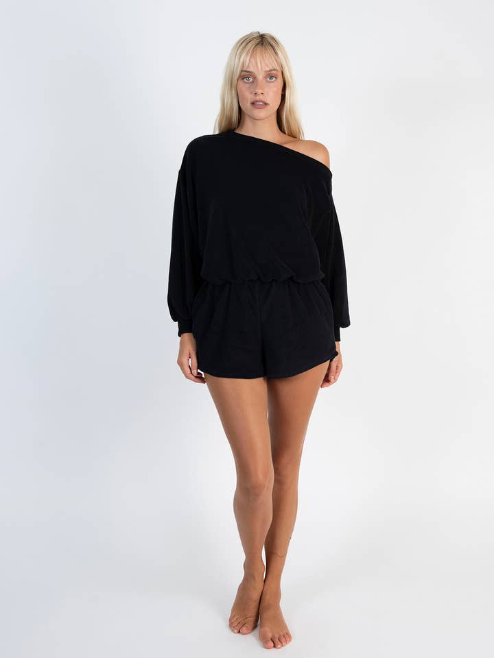 Malia Off The Shoulder Romper for wholesale by LVHR