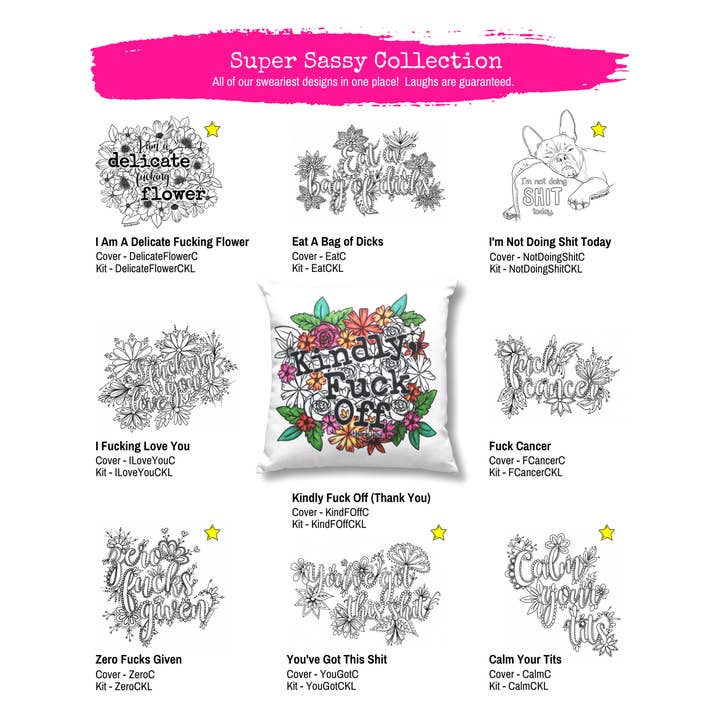 It's OK. It's ART. - Wholesale DIY Craft Kit - Top 10 Sweary: Super Sassy Pack