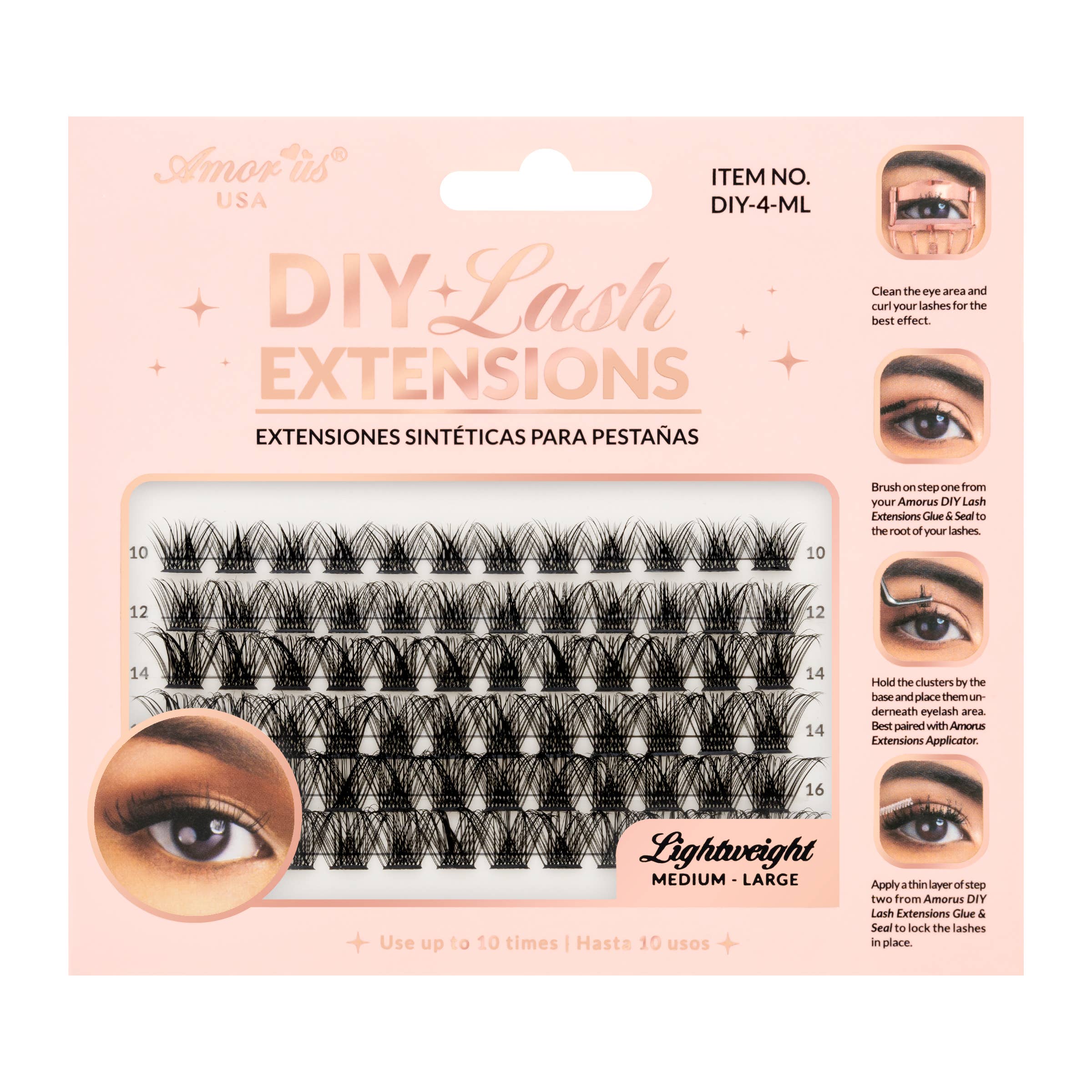 Amorus USA – wholesale Lösögonfransar – GÖR-DET-SJÄLV-FRANSFÖRLÄNGNING - 041