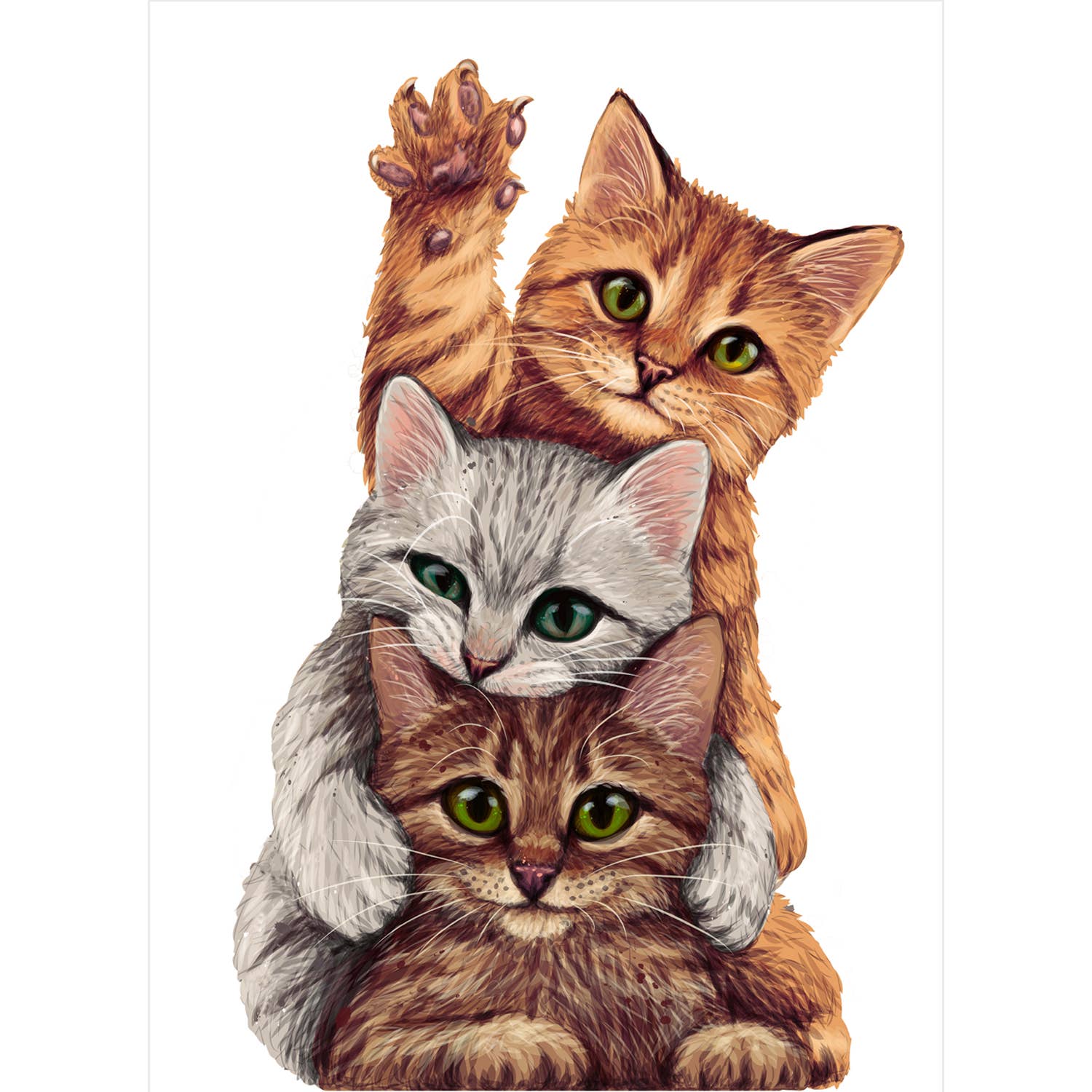  Multi Kitten Ambush Diamond Painting Kit for wholesale on Faire7