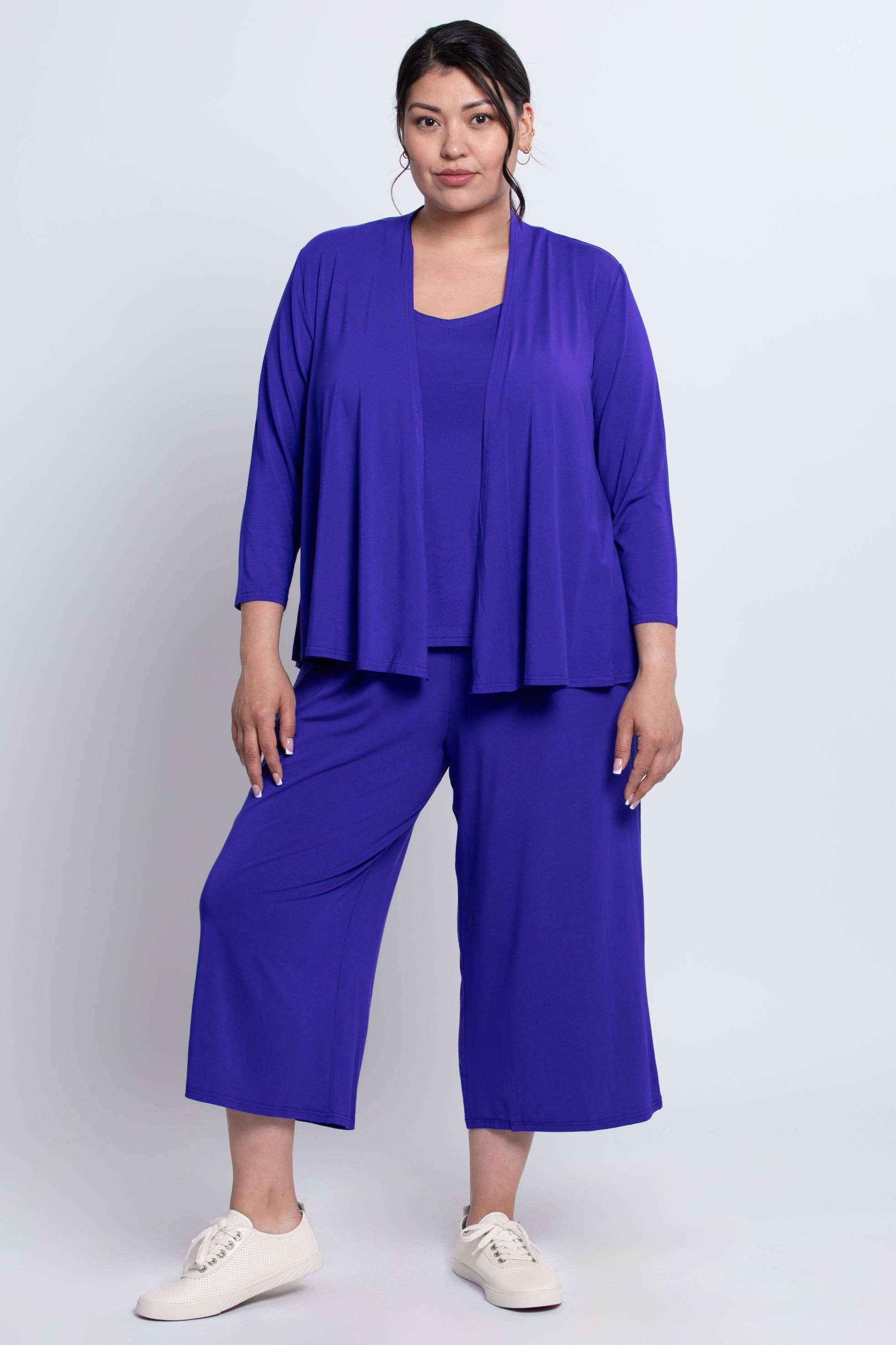 Blue Sky Clothing Co LLC - Vente Veste – femme - Veste Kathy, violet, bambou2