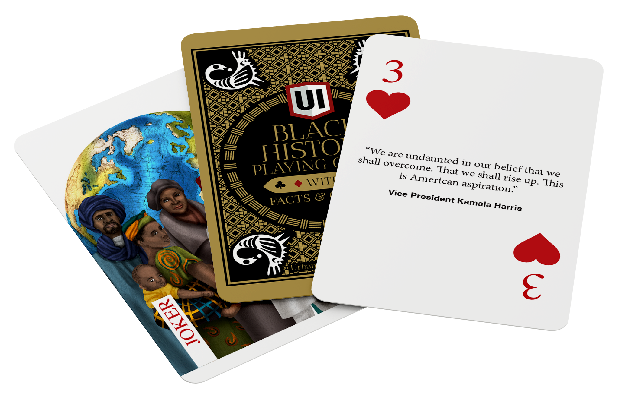 Urban Intellectuals, Inc - Wholesale Playing Cards - Black History Playing Cards w/ custom illustrations & facts4