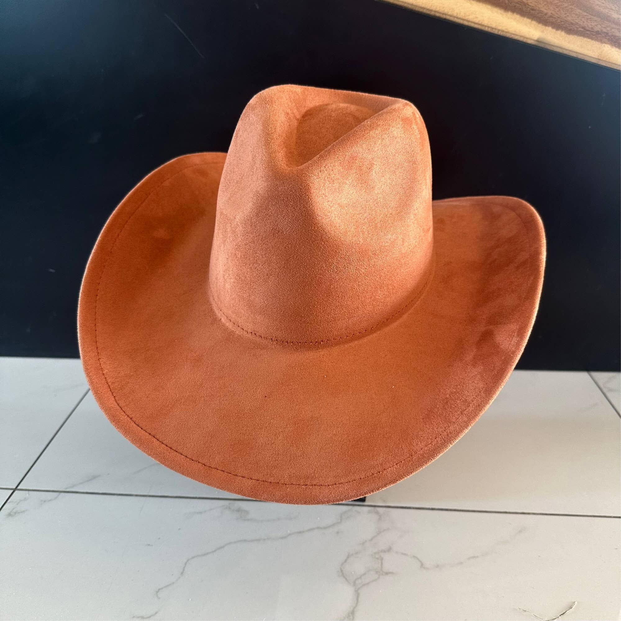 Bella Betty - Wholesale Cowboy Hat - Women's - Best seller Vegan Suede Cowboy hat stiff flat brim22