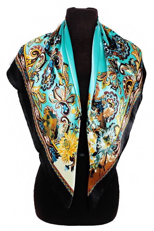 ASSORTED Filigree Brocade Print Chiffon Satin Polyester for wholesale on Faire1