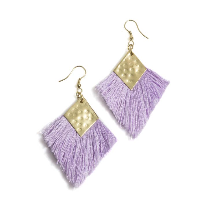 Selma Earrings, Lilac for wholesale by Shiraleah