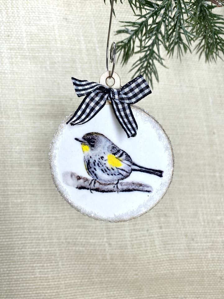 Vogel-Ornament - Audubon's Warbler für den Großhandel von Streetlightbirds