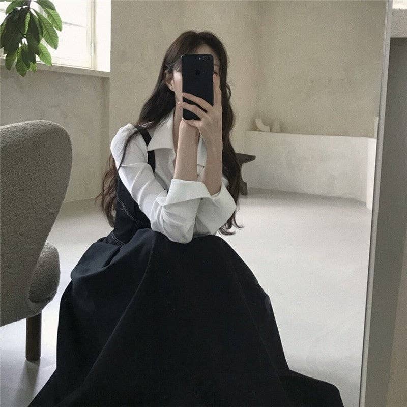 FurDecoration - Vente Robe – femme - Robe cintrée chic à col en V et taille plissée de couleur unie5