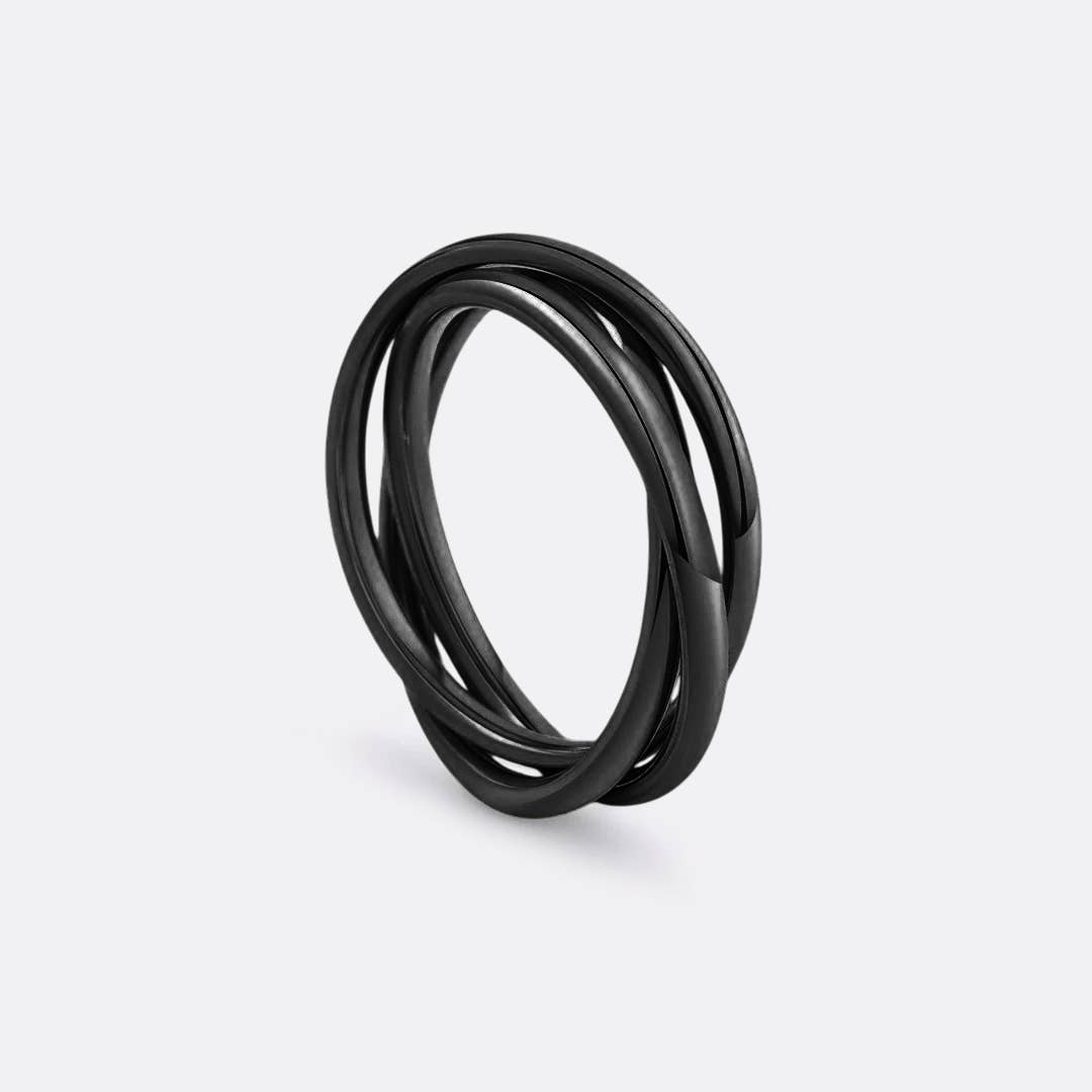 Mint & Lily - Wholesale Band/Stacked Ring - Dainty Interlocking Fidget Ring7