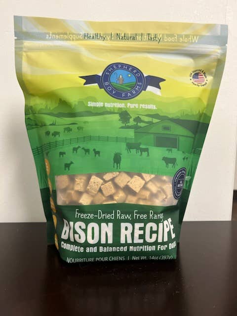 Shepherd Boy Farms - Wholesale Pet Food - Dog - Freeze Dried Bison Recipe for Dogs2