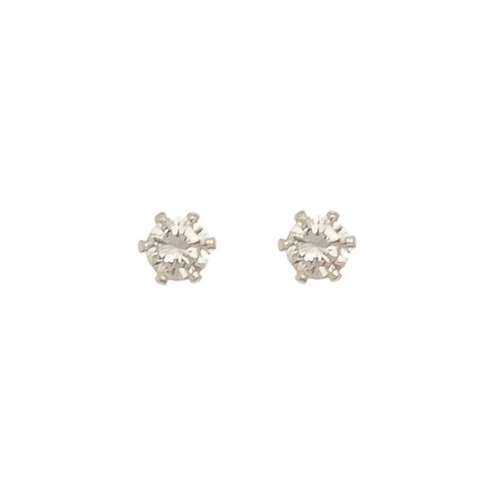 Howard's - Wholesale Stud/Post Earrings - 3mm Cubic Zirconia Ear Sense Stud Earrings