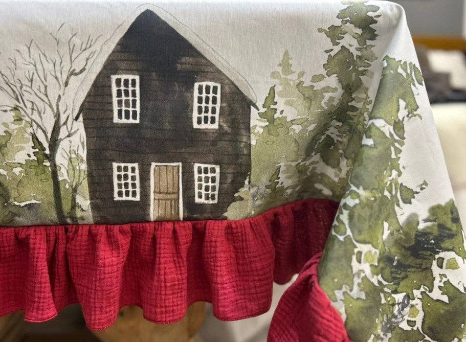 Chez Moi - Wholesale Tablecloth - Chalet Stain-Resistant Tablecloth2