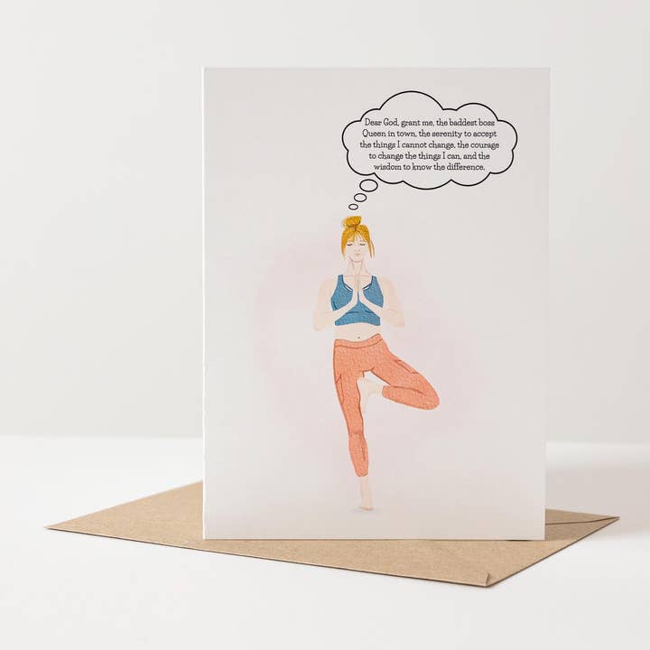 Serenity Prayer Card- Mental Health #2 for wholesale by Mind Over Letter