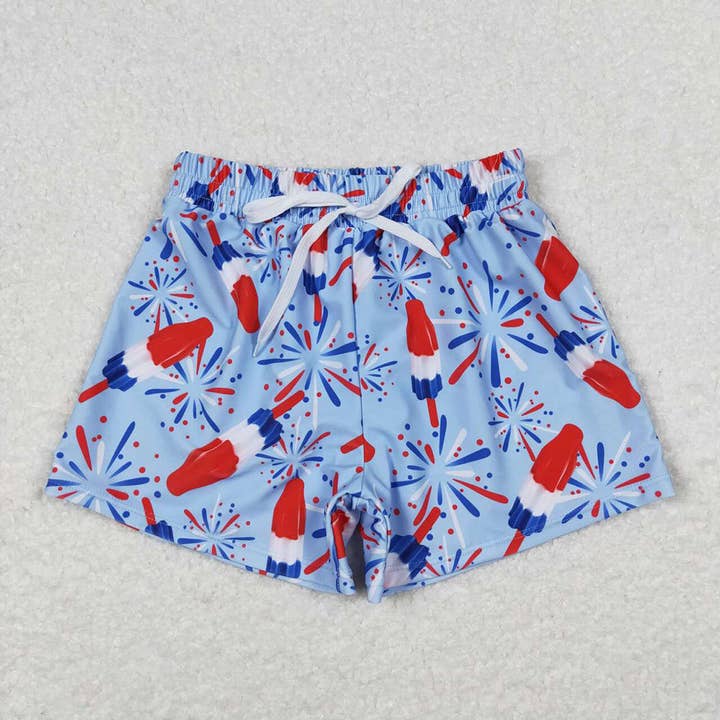 Fourth of july swim trunks sales