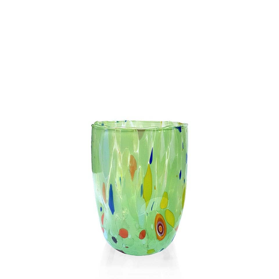 Alice Sturzinger LLC - Wholesale Drinking Glass/Cup - Venezia Murano Glass Cup- Assorted Color Opt8