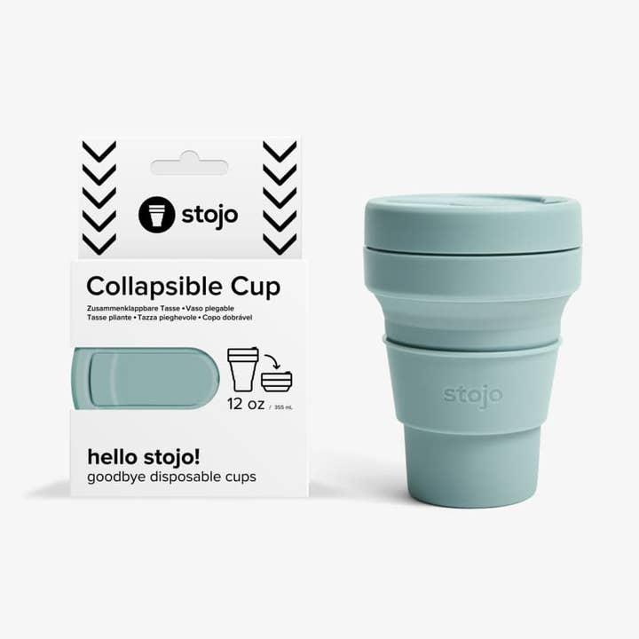 Stojo - Vendita all'ingrosso Bicchiere/tazza termica - Bicchiere da viaggio richiudibile da 355 ml (12 oz) - Confezione compatta9