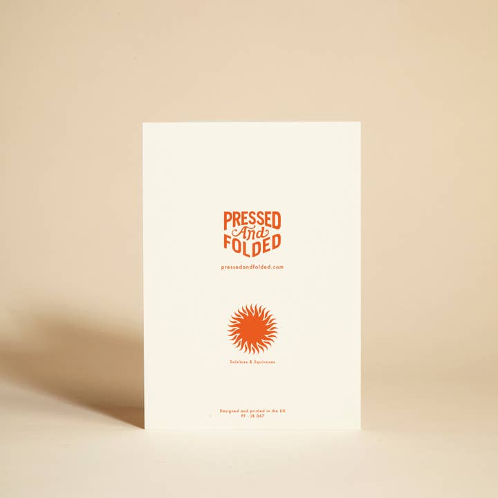 Pressed and Folded - Wholesale Everyday Greeting Card - Solstices Greeting Card