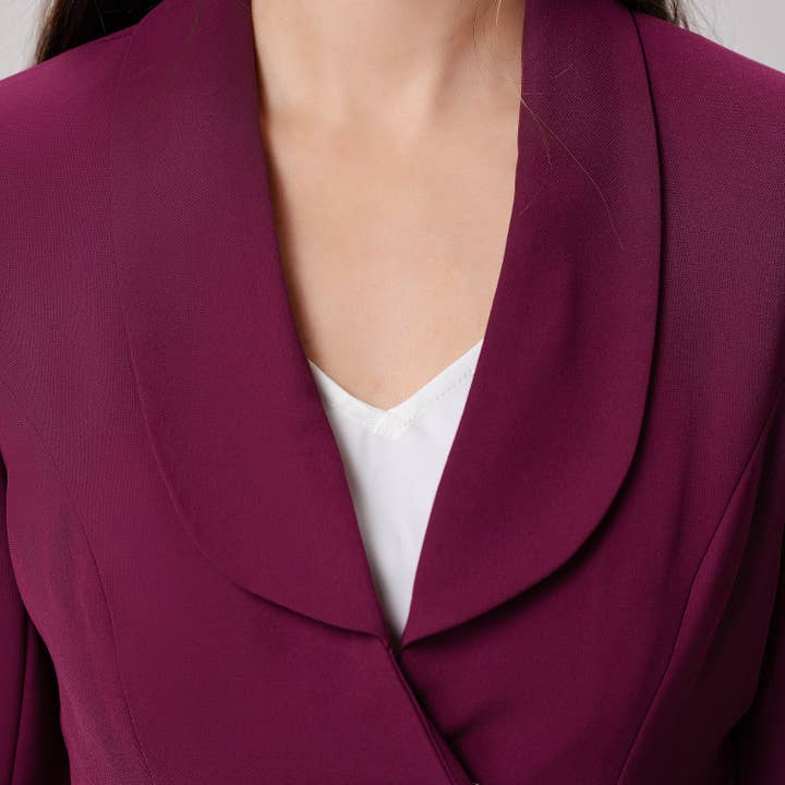 Smart and Joy - Wholesale Blazer - Women's - Long blazer tied at the waist3