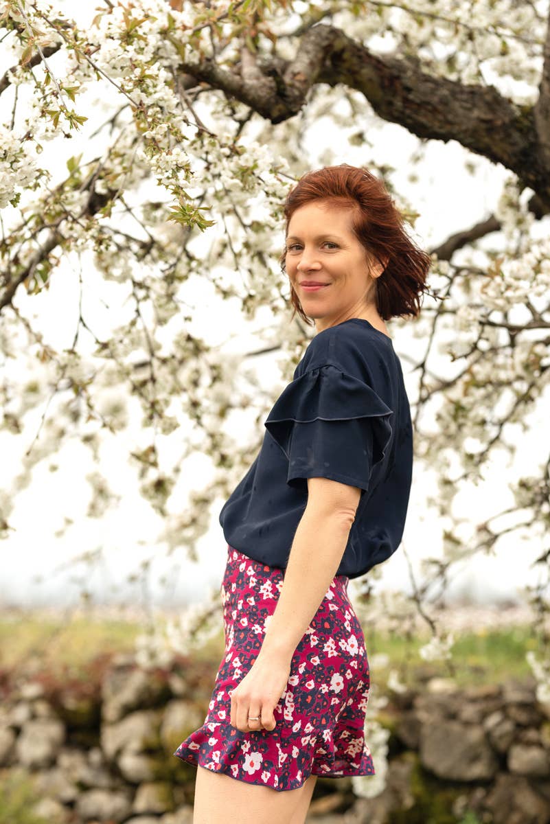 Eglantine et Zoé - Wholesale Fabric - Carlota Pink Magenta Ecovero Viscose Twill Fabric13