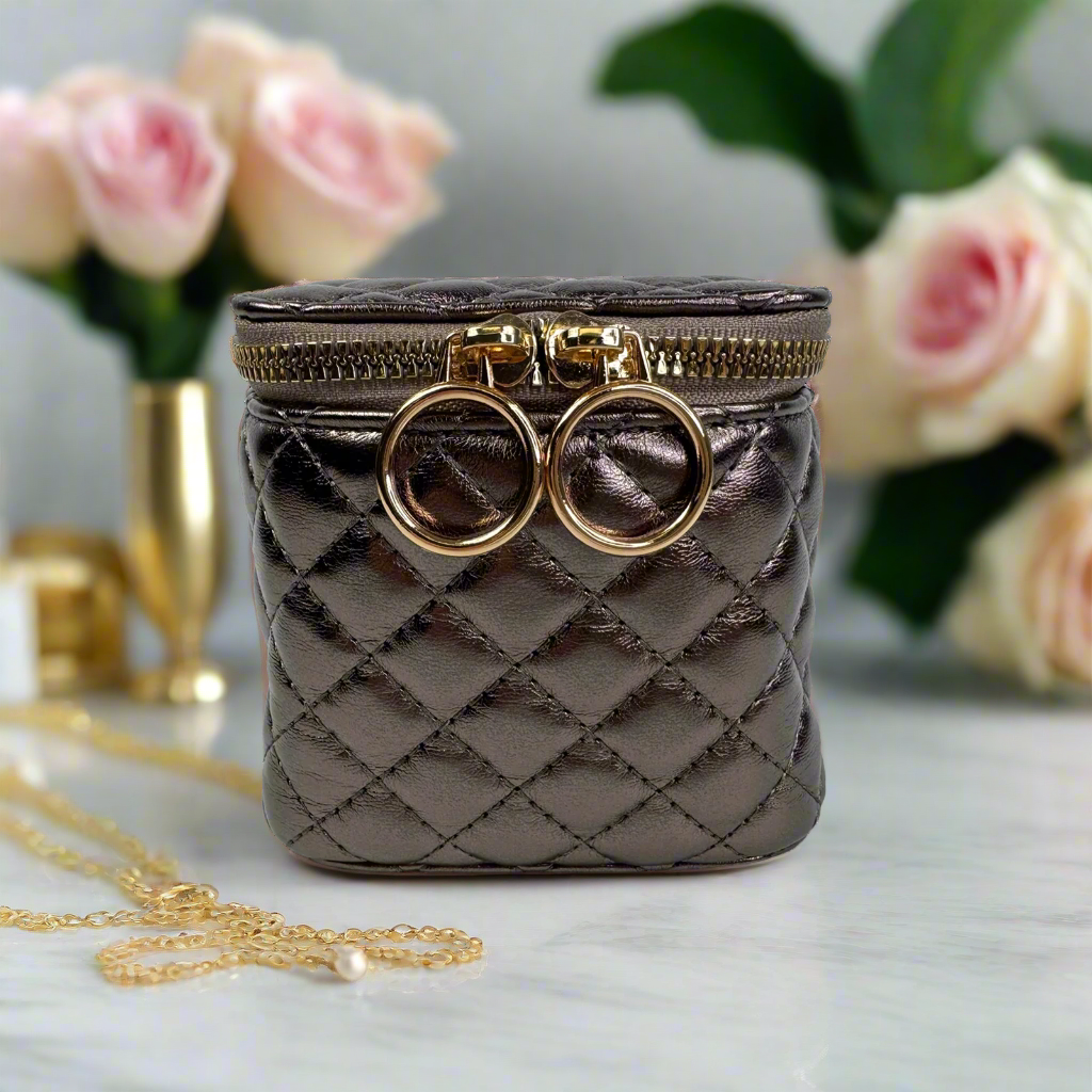 PurseN (new) – wholesale Jewellery box/organiser – Train Jewelry Case - Bronze8