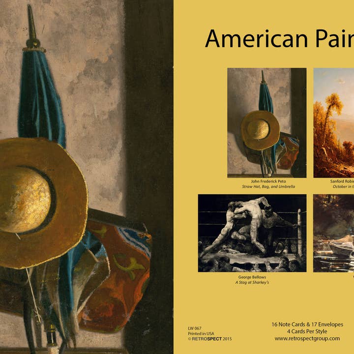 American Paintings Notecard - Boxed Set for wholesale by The Retrospect Group Collection
