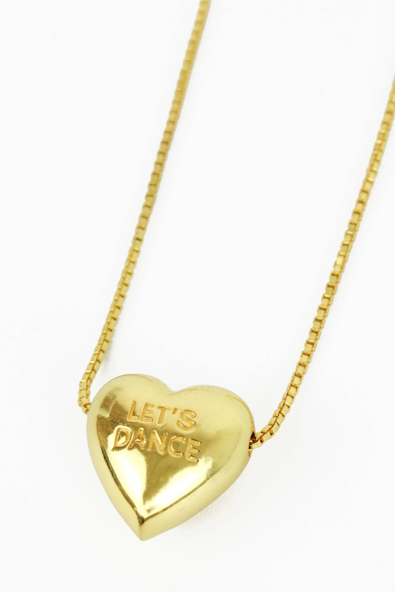 My Doris - Wholesale Pendant/Charm Necklace - CHUNKY HEART LET'S DANCE/ PARTY TIME NECKLACE