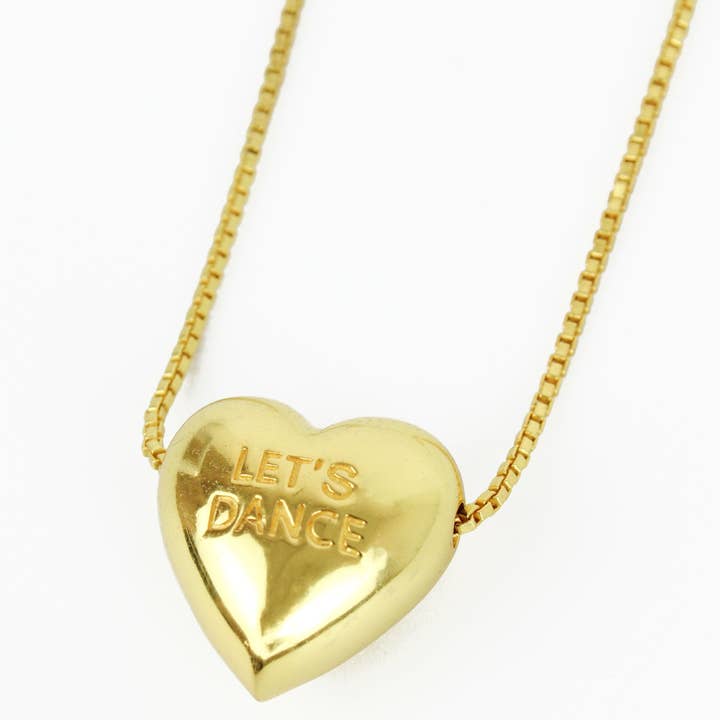 My Doris - Wholesale Pendant/Charm Necklace - CHUNKY HEART LET'S DANCE/ PARTY TIME NECKLACE0