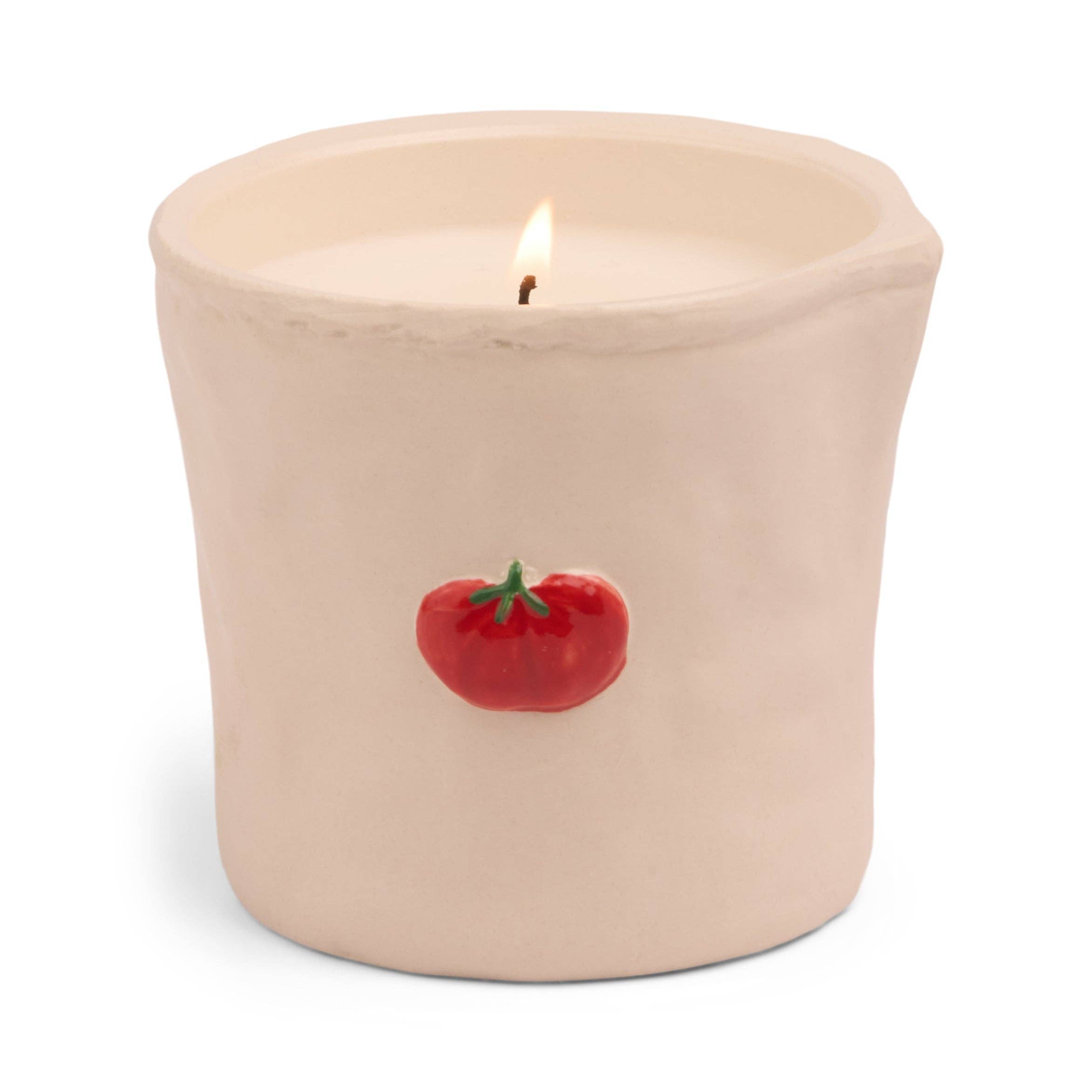 Designworks Collective – wholesale Jar/filled candle – Paddywax Bistro Tomato Ceramic Candle - Heirloom Tomato