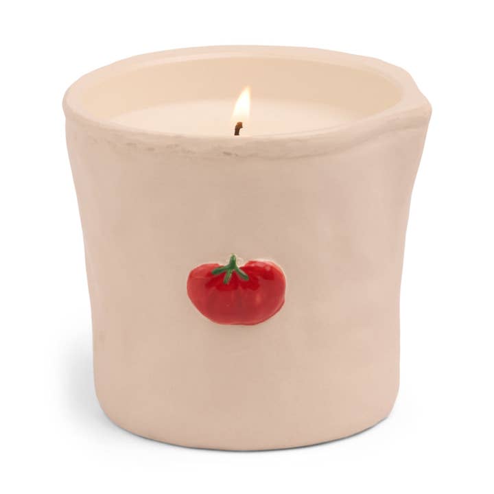 Designworks Collective – wholesale Jar/filled candle – Paddywax Bistro Tomato Ceramic Candle - Heirloom Tomato0