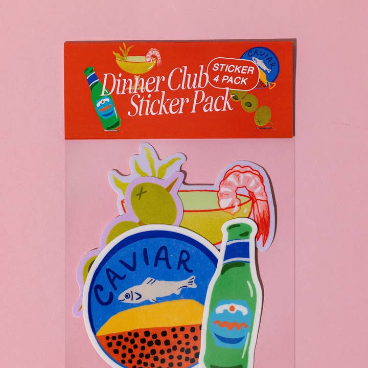 Mel Andrel - Wholesale Sticker - Dinner Club Sticker Pack