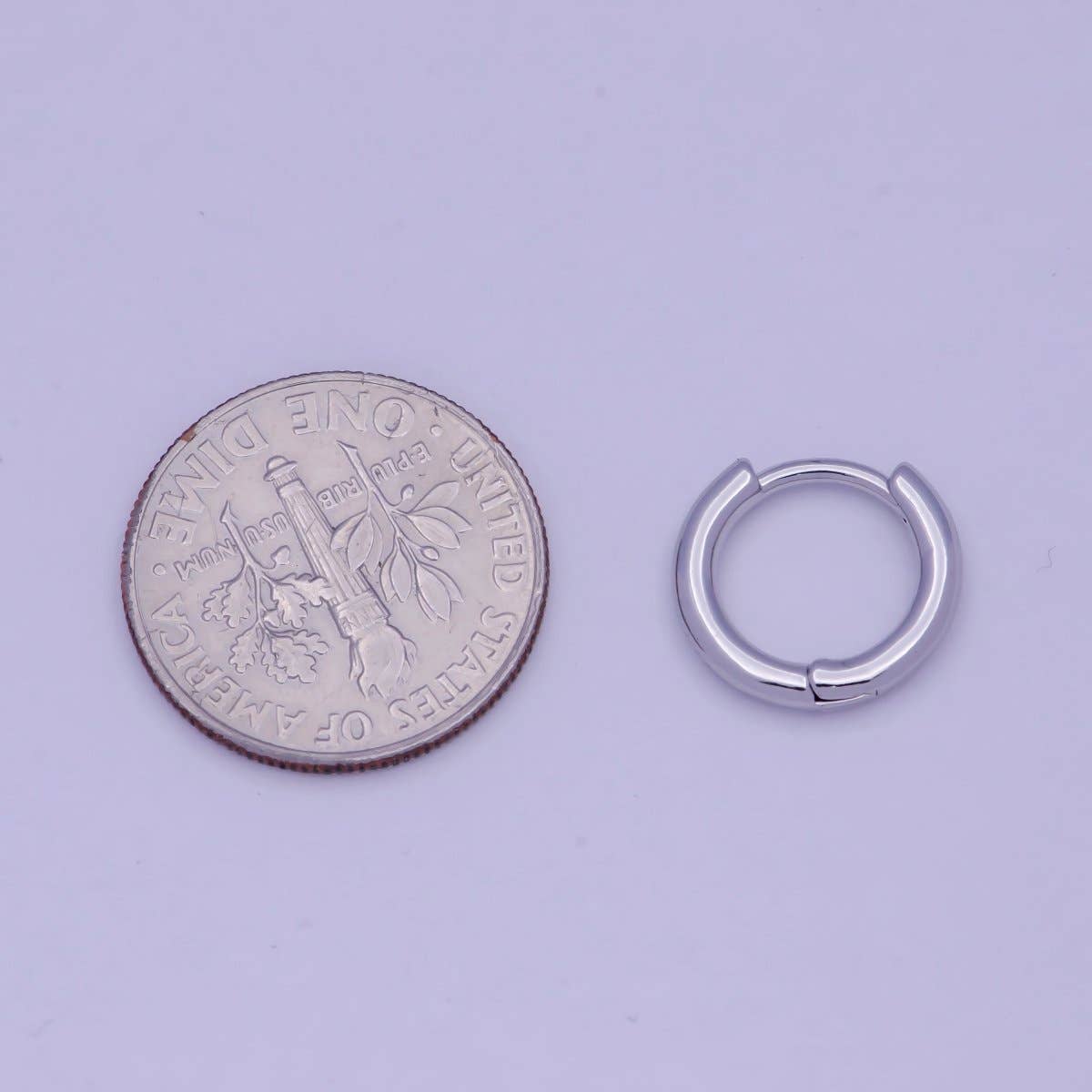 Aim Eternal - Wholesale Huggie Earrings - Tiny Gold Huggie Earring 12mm mini Huggie V-3664