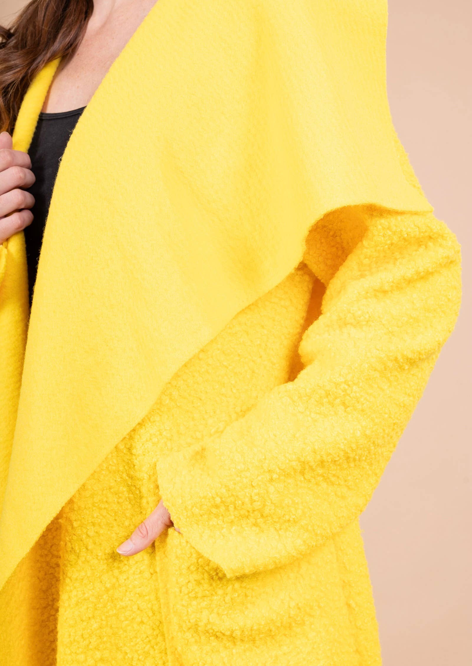 LINEN & COTTON HOUSE - Vente Manteau – femme - VESTE BOUCLETTE MATIERE RESPONSABLE + SIZE  35122 82