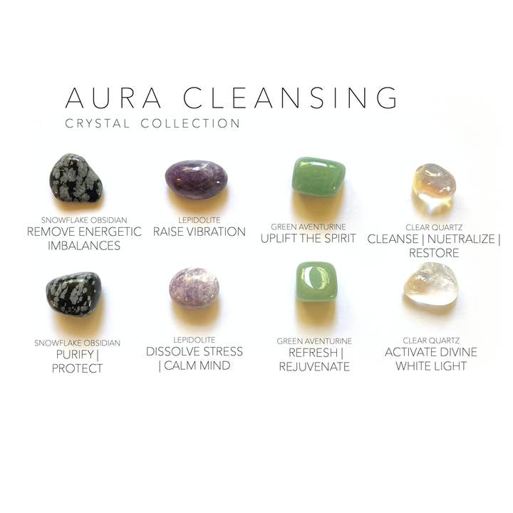 Crystal Grids - Wholesale Spiritual stone/crystal - Aura Cleanse - Rox Box - crystals and stones kit set gift1