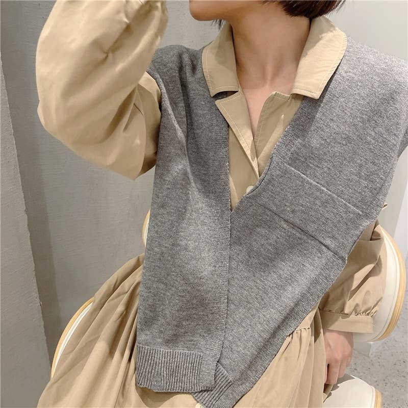 JC Sunny Fashion - Wholesale Scarf - Women's - JC063322 Mini Solid Color Cross Shoulder Cover/Scarf9