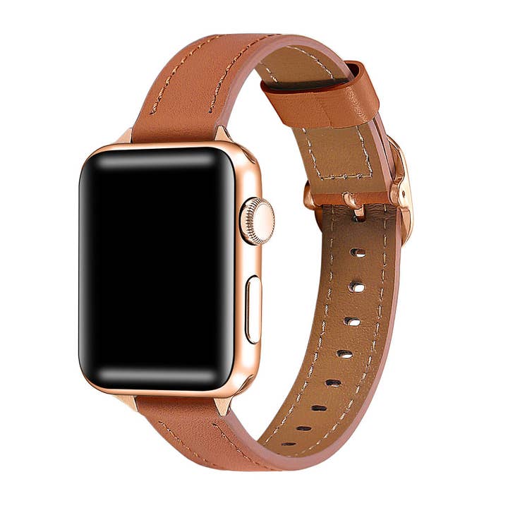 Carmen Skinny Leather Band for Apple Watch for wholesale by Posh Tech