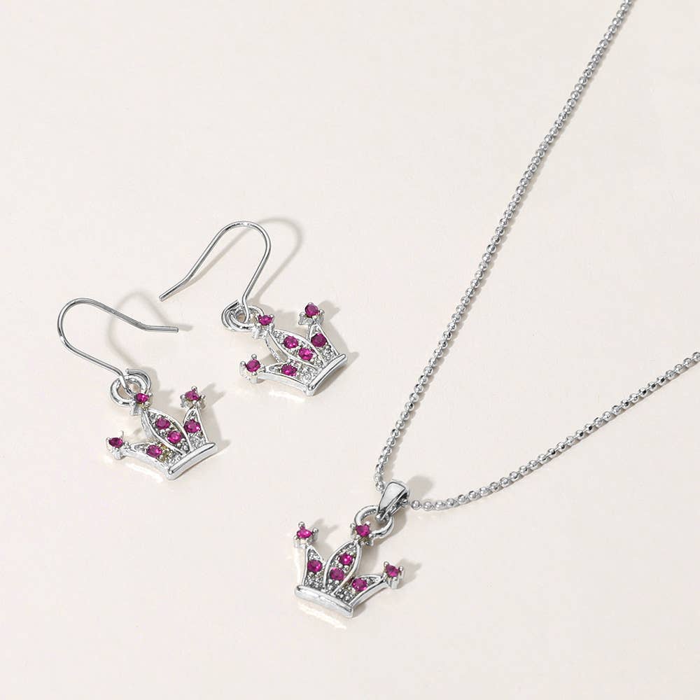 Sensibling Corp. - Wholesale Pendant/Charm Necklace - Rhinestone Embellished Crown Pendant Necklace10