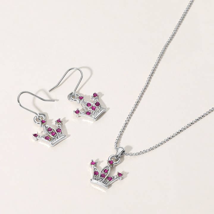 Sensibling Corp. - Wholesale Pendant/Charm Necklace - Rhinestone Embellished Crown Pendant Necklace10