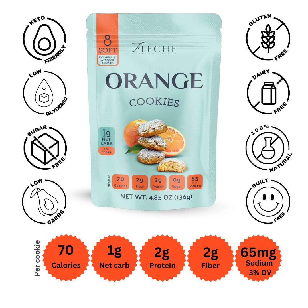 Flèche Healthy Treats - Wholesale Cookie - Gluten Free Orange Cookies I Flèche Healthy Treats3