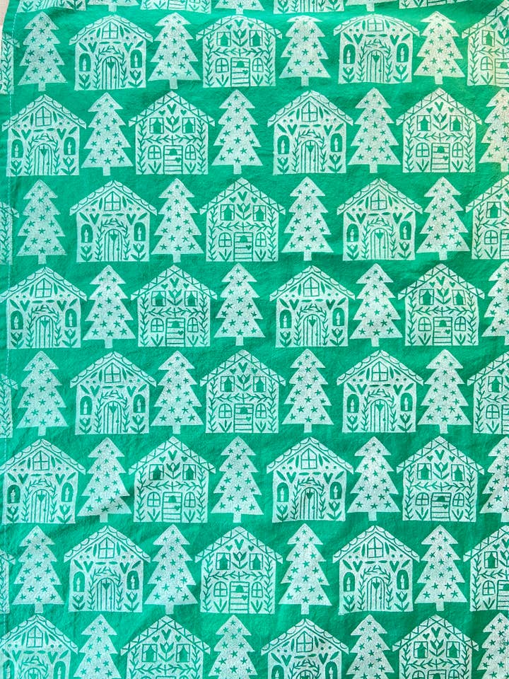 Cabin Tea Towel for wholesale by Andria Green