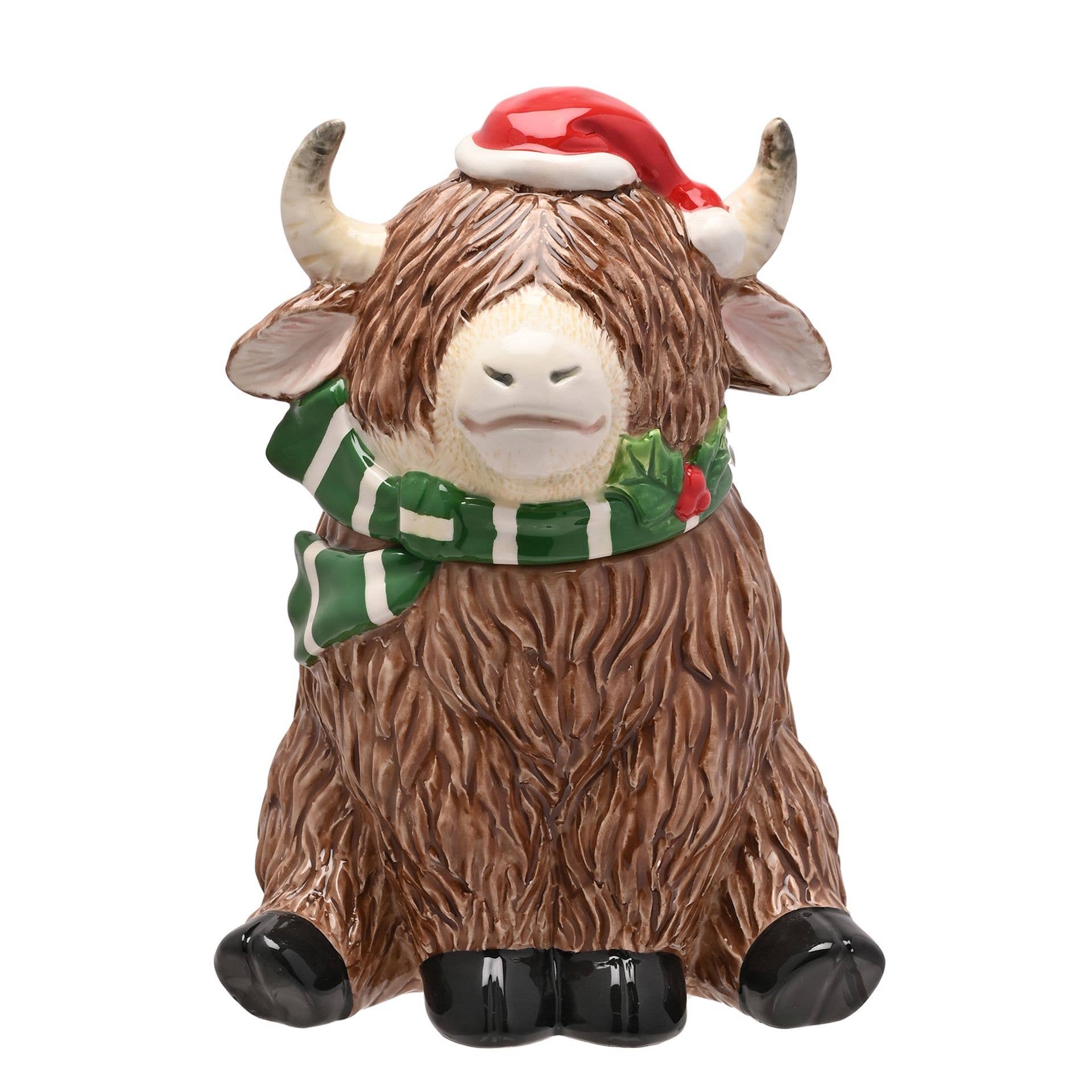 WIDDOP and Co. - Wholesale Kitchen Storage/Organizer - Ceramic Cookie Jar - Highland Cow0