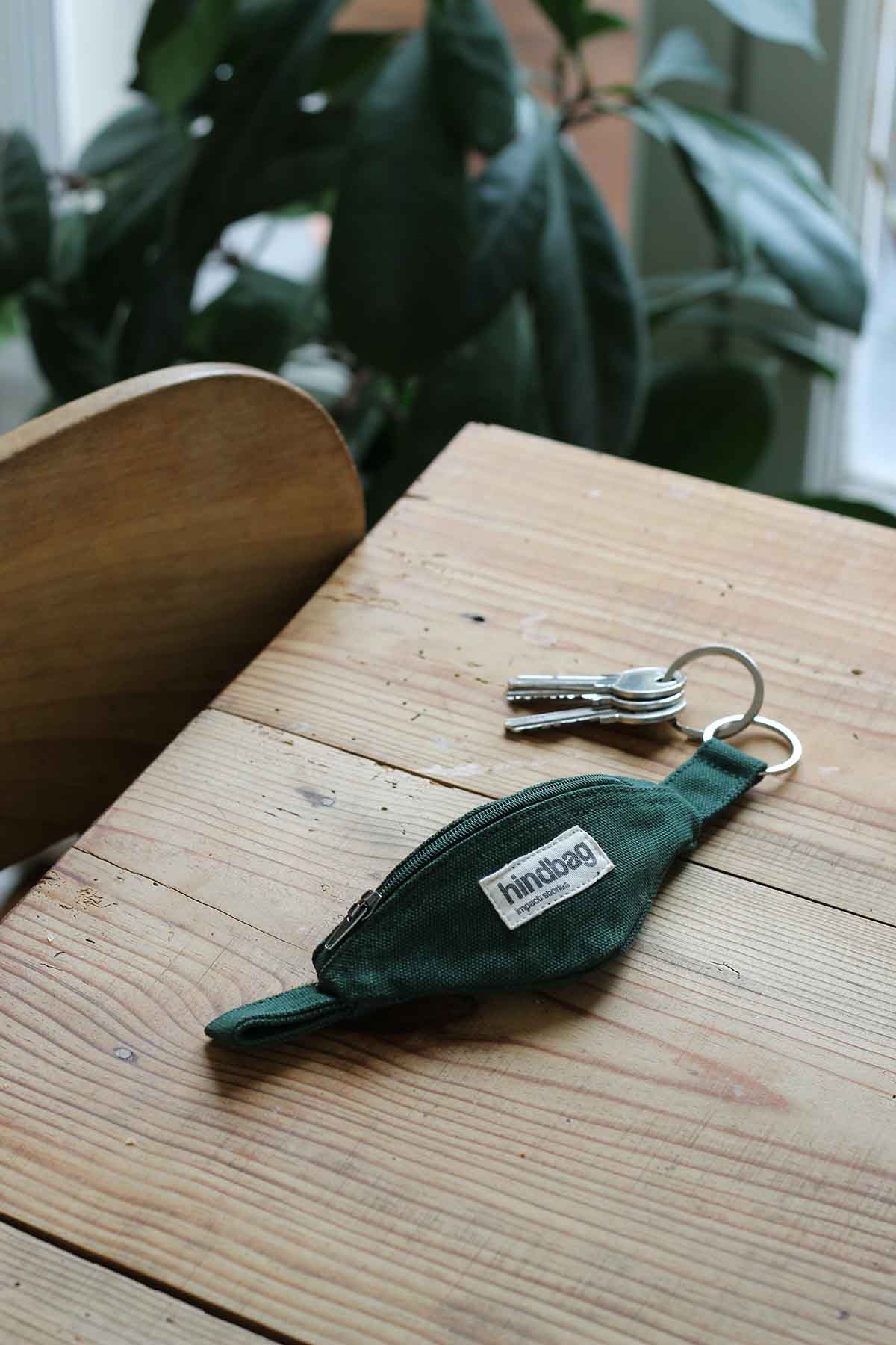 Hindbag - Wholesale Keychain - Women's - Côme Forestgreen key ring0