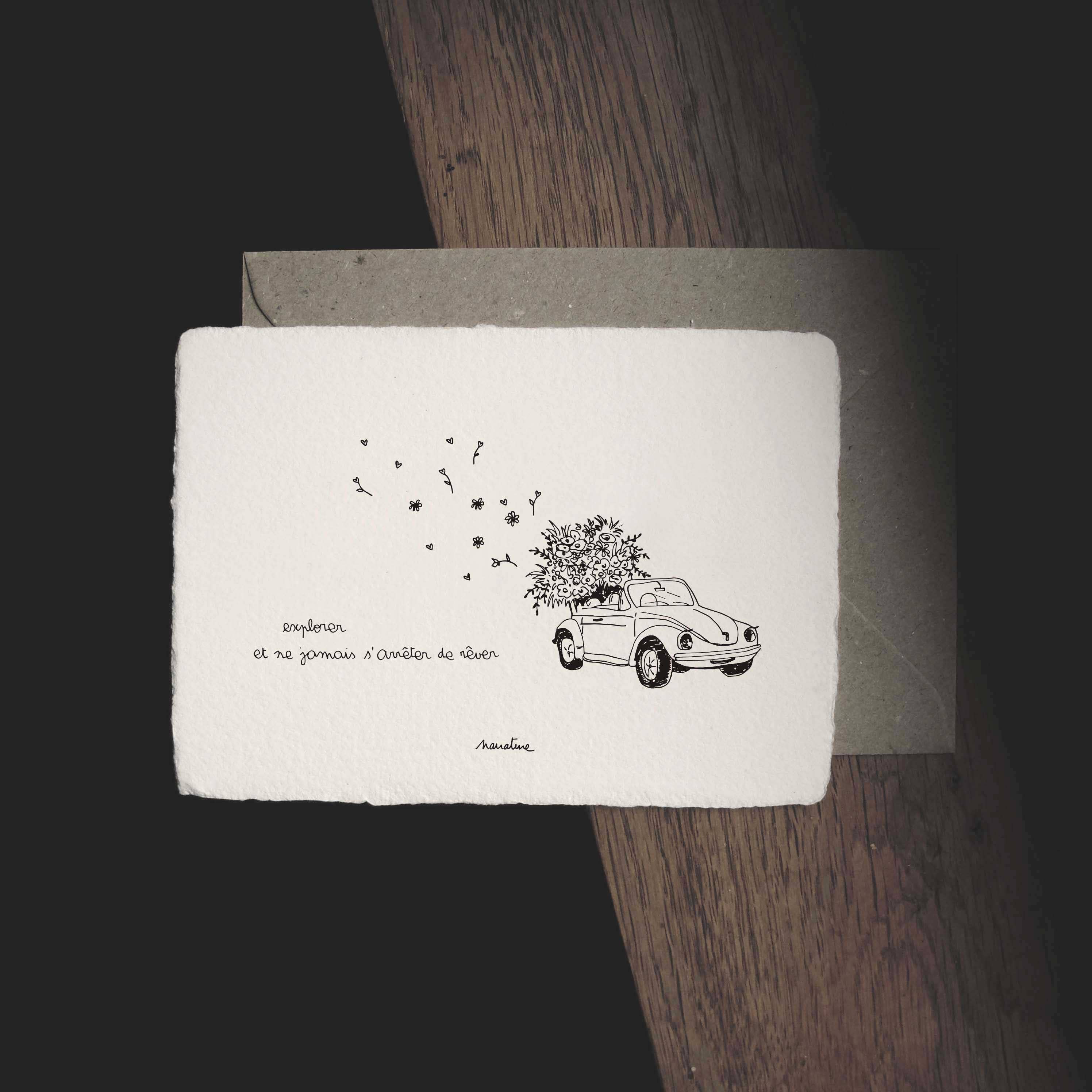 Narrature - Wholesale Everyday Greeting Card - Explorer - 10x15 card and recycled envelope