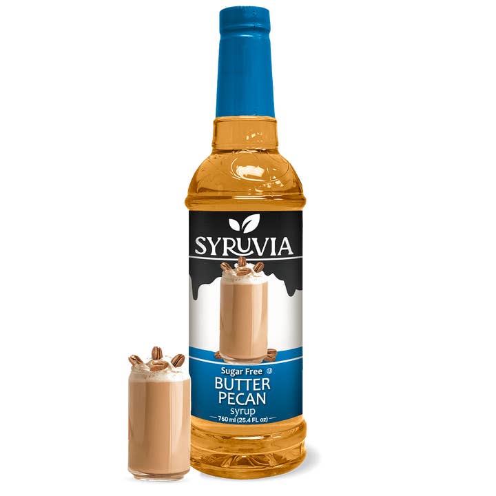 Syruvia - Wholesale Flavored Syrup - Sugar-Free Butter Pecan Syrup