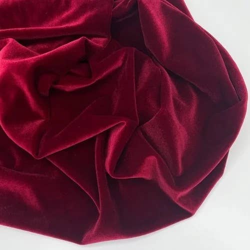 Premium Stretch Velvet Fabric – 255 GSM, 58/60” Width for wholesale by BelieveWorks