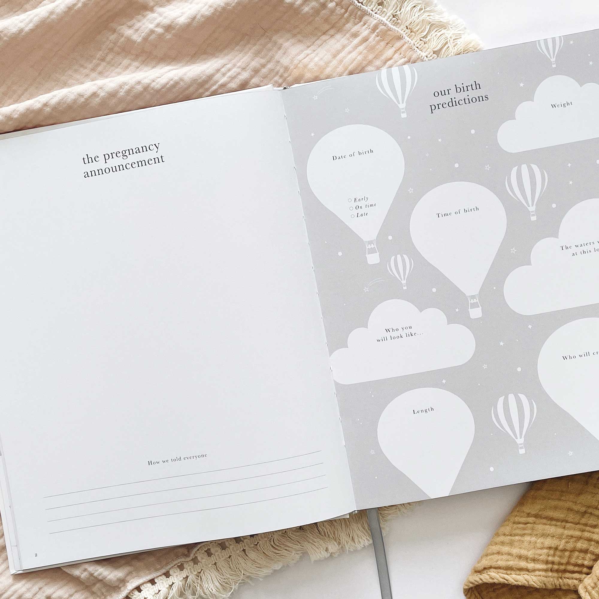 Blush And Gold - Wholesale Journal/Diary - Maternity - My Pregnancy Journal - Safari with Gilded Edges11