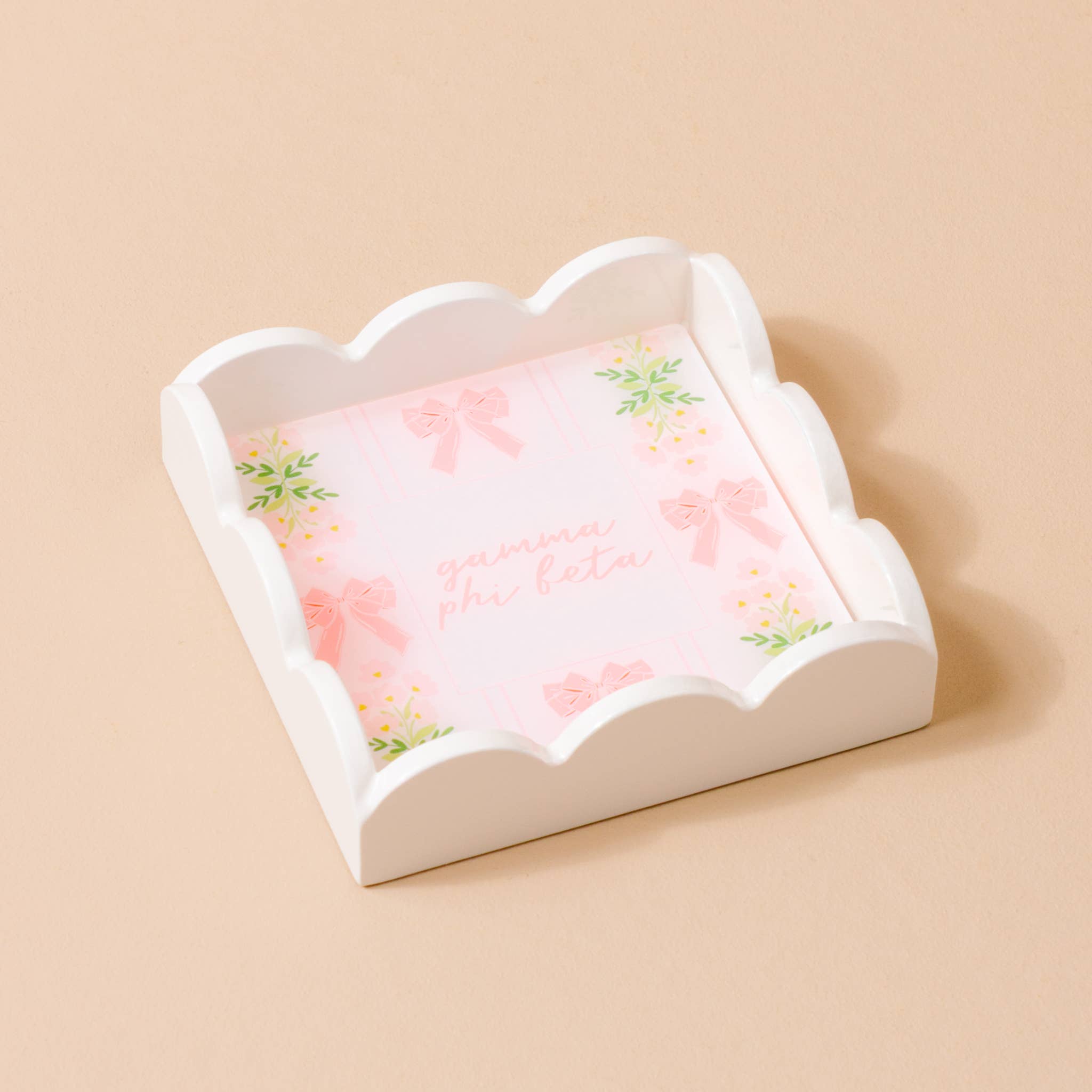 The Darling Effect - Wholesale Keychain - Women's - Sorority Scallop Trinket Tray - 19 Chapters Available15