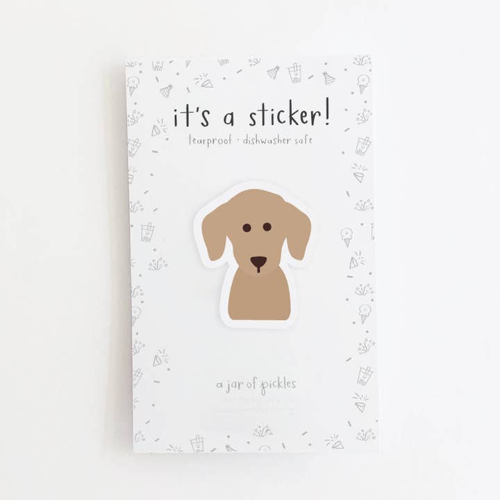 Dachshund Dog Vinyl Sticker for wholesale by A Jar Of Pickles