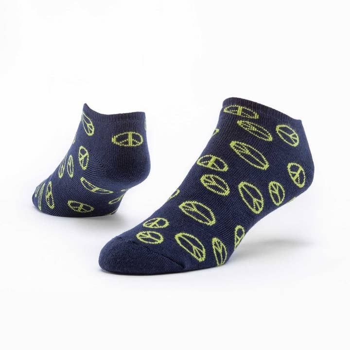 Maggie's Organics - Vente Chaussettes – unisexe - Chaussettes Peace Footie en coton biologique0