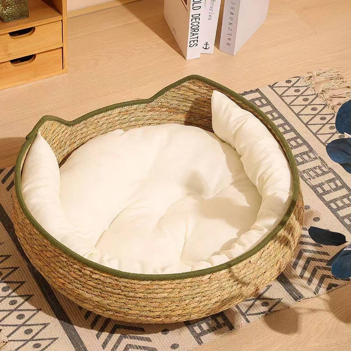 PAWPAWwholesale - Wholesale Pet Bed - Cat/Dog - Woven pet bed soft mat, two uses in one bed_CWMM65679