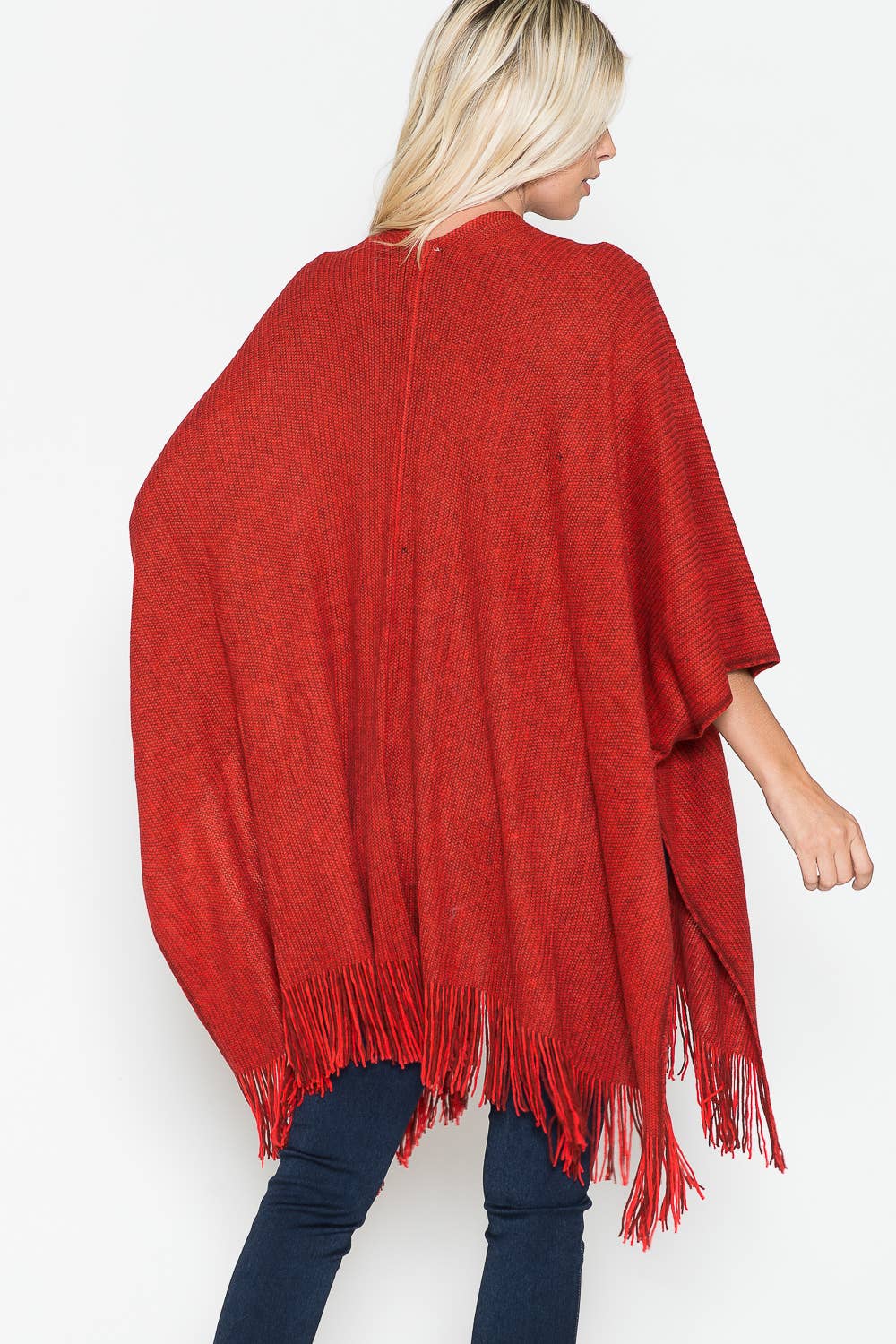 Justin & Taylor – wholesale Kofta - Dam – Harlow cardigan | Kimono-cardigan med fickor och fransad nederkant33