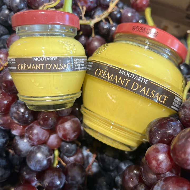 DOMAINE DES TERRES ROUGES - Vente Moutarde - Moutarde au Crémant D'Alsace 200 g